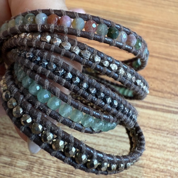 ChanLuu 5 wrap multi colored stone bracelet - Picture 1 of 5